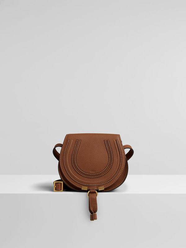 Mini Bolsos Mujer Chloé Marcie Marrones Cowhide JRON08916